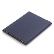 YA11B-A 2021 Detachable Lambskin Texture Round Keycap Bluetooth Keyboard Leather Tablet Case with Touch Control & Pen Slot & Stand For iPad Pro 11 (2021)(Dark Blue)