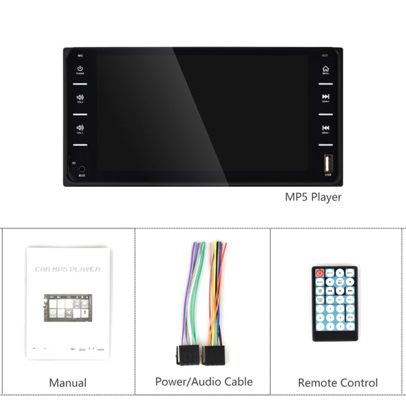 Q3160 7 inch Car Touch Capacitive Screen MP5 Player Support FM / TF / Mirror Link for Toyota Corolla