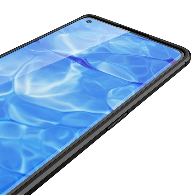 For OPPO Reno6 Pro 5G Litchi Texture TPU Shockproof Case(Blue)
