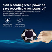 M6 Intelligent Voice Control Noise Reduction Recorder Pendant, Capacity:8GB