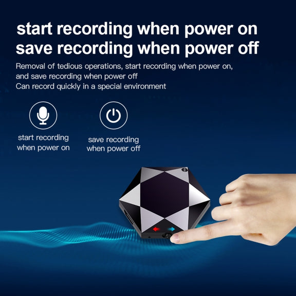 M6 Intelligent Voice Control Noise Reduction Recorder Pendant, Capacity:32GB