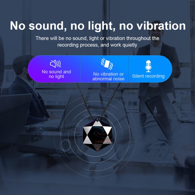 M6 Intelligent Voice Control Noise Reduction Recorder Pendant, Capacity:32GB