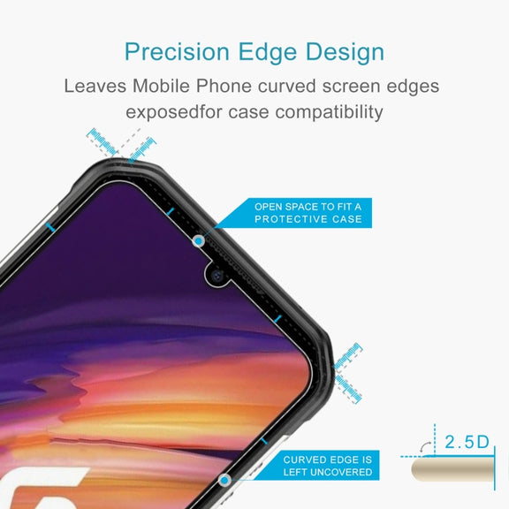 For Ulefone Armor 11T 5G / Armor 11 5G 50 PCS 0.26mm 9H 2.5D Tempered Glass Film
