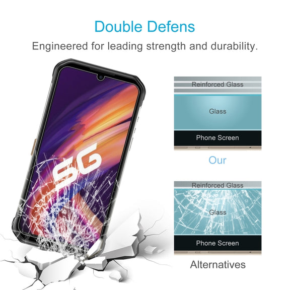 For Ulefone Armor 11T 5G / Armor 11 5G 50 PCS 0.26mm 9H 2.5D Tempered Glass Film