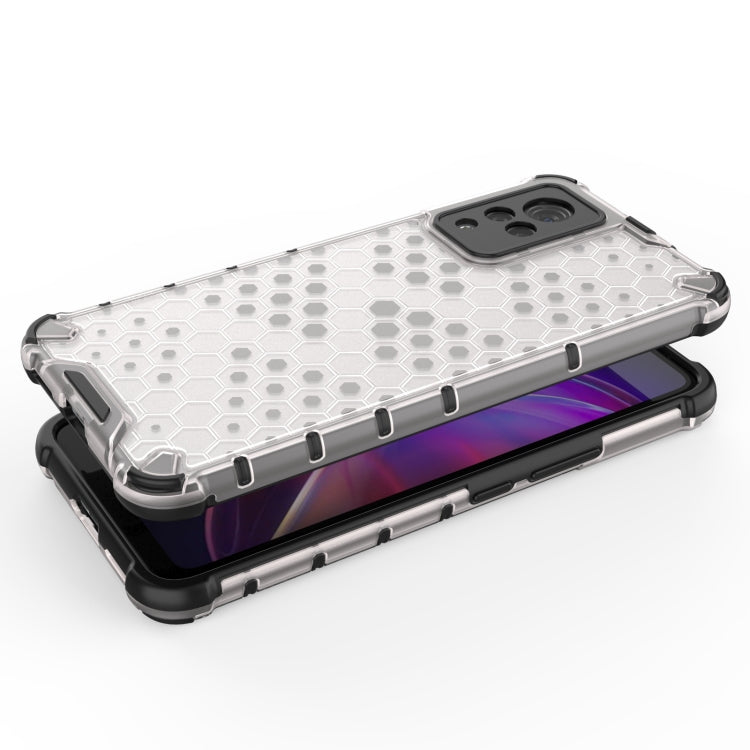 For vivo V21 Shockproof Honeycomb PC + TPU Case(Red)