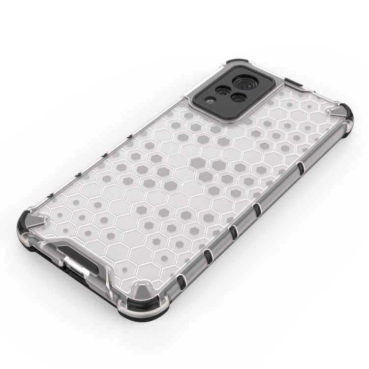 For vivo V21 Shockproof Honeycomb PC + TPU Case(Red)