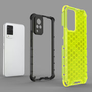 For vivo V21 Shockproof Honeycomb PC + TPU Case(Red)