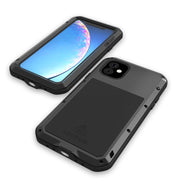 For iPhone 11 Pro Max LOVE MEI Metal Shockproof Water-resistant Dustproof Protective Case(Silver)