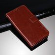 For Sharp Aquos R6 idewei Crazy Horse Texture Horizontal Flip Leather Case with Holder & Card Slots & Wallet(Brown) - More Brand by idewei | Online Shopping South Africa | PMC TechLife | Buy Now Pay Later Mobicred