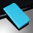 For Sharp Aquos R6 idewei Crazy Horse Texture Horizontal Flip Leather Case with Holder & Card Slots & Wallet(Sky Blue) - More Brand by idewei | Online Shopping South Africa | PMC TechLife | Buy Now Pay Later Mobicred