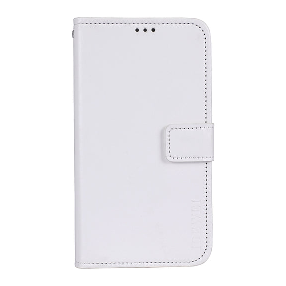 For Sharp Aquos R6 idewei Crazy Horse Texture Horizontal Flip Leather Case with Holder & Card Slots & Wallet(White)