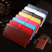 For Sharp Aquos R6 idewei Crazy Horse Texture Horizontal Flip Leather Case with Holder & Card Slots & Wallet(White)