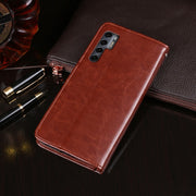 For TCL 20 Pro 5G idewei Crazy Horse Texture Horizontal Flip Leather Case with Holder & Card Slots & Wallet(Red)