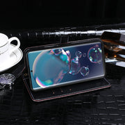 For Sharp Aquos R6 idewei Crocodile Texture Horizontal Flip Leather Case with Holder & Card Slots & Wallet(Black)