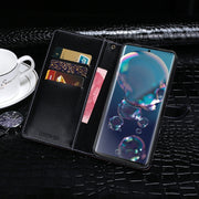For Sharp Aquos R6 idewei Crocodile Texture Horizontal Flip Leather Case with Holder & Card Slots & Wallet(Black)