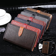 For Sharp Aquos R6 idewei Crocodile Texture Horizontal Flip Leather Case with Holder & Card Slots & Wallet(Black)