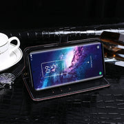 For TCL 20 Pro 5G idewei Crocodile Texture Horizontal Flip Leather Case with Holder & Card Slots & Wallet(Black)