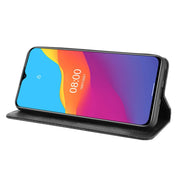 For Ulefone Note 10 Magnetic Buckle Retro Crazy Horse Texture Horizontal Flip Leather Case with Holder & Card Slots & Photo Frame(Black)