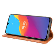 For Ulefone Note 10 Magnetic Buckle Retro Crazy Horse Texture Horizontal Flip Leather Case with Holder & Card Slots & Photo Frame(Brown)