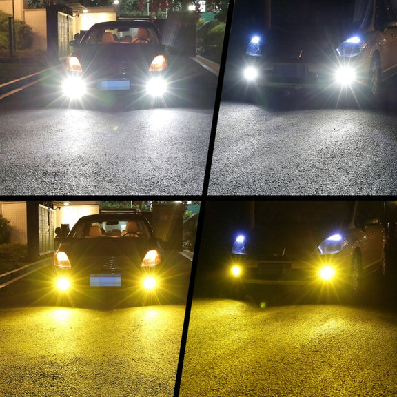 2 PCS V6 H7 DC9-36V 30W 3000LM IP65 Car LED Double Color Fog Light with 30LEDs SMD-2525 Lamp