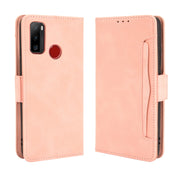 For Ulefone Note 10 Skin Feel Calf Pattern Horizontal Flip Leather Case with Holder & Card Slots & Photo Frame(Pink)