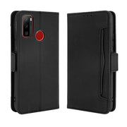 For Ulefone Note 10 Skin Feel Calf Pattern Horizontal Flip Leather Case with Holder & Card Slots & Photo Frame(Black)