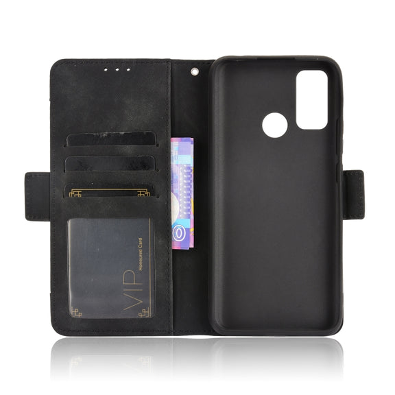 For Ulefone Note 10 Skin Feel Calf Pattern Horizontal Flip Leather Case with Holder & Card Slots & Photo Frame(Black)