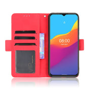 For Ulefone Note 10 Skin Feel Calf Pattern Horizontal Flip Leather Case with Holder & Card Slots & Photo Frame(Red)