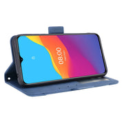 For Ulefone Note 10 Skin Feel Calf Pattern Horizontal Flip Leather Case with Holder & Card Slots & Photo Frame(Blue)