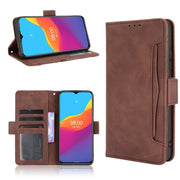 For Ulefone Note 10 Skin Feel Calf Pattern Horizontal Flip Leather Case with Holder & Card Slots & Photo Frame(Brown)