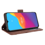 For Ulefone Note 10 Skin Feel Calf Pattern Horizontal Flip Leather Case with Holder & Card Slots & Photo Frame(Brown)