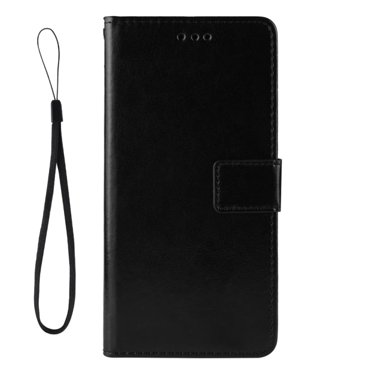 For Ulefone Note 10 Crazy Horse Texture Horizontal Flip Leather Case with Holder & Card Slots & Lanyard(Black)