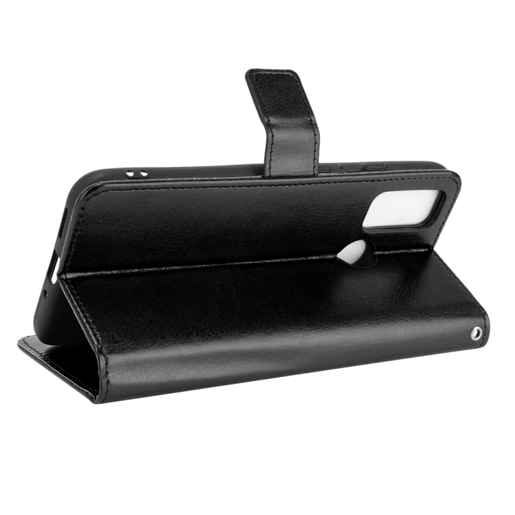 For Ulefone Note 10 Crazy Horse Texture Horizontal Flip Leather Case with Holder & Card Slots & Lanyard(Black)
