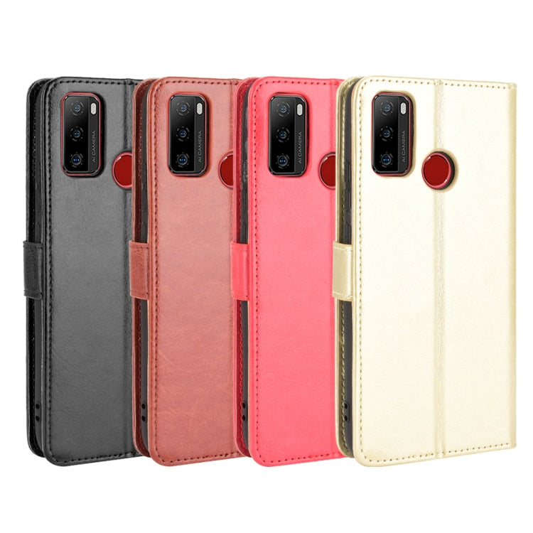 For Ulefone Note 10 Crazy Horse Texture Horizontal Flip Leather Case with Holder & Card Slots & Lanyard(Black)