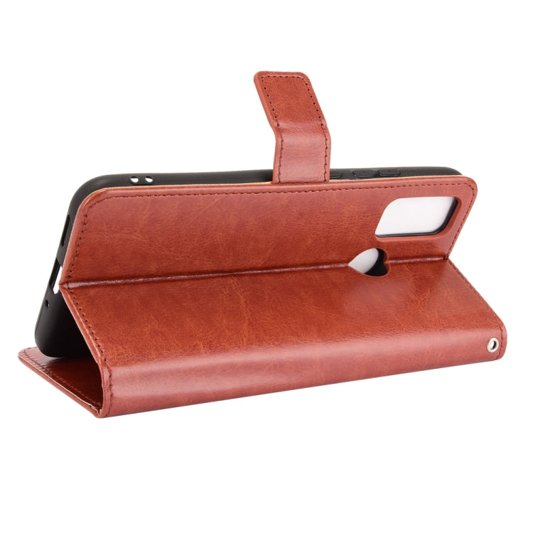 For Ulefone Note 10 Crazy Horse Texture Horizontal Flip Leather Case with Holder & Card Slots & Lanyard(Brown)