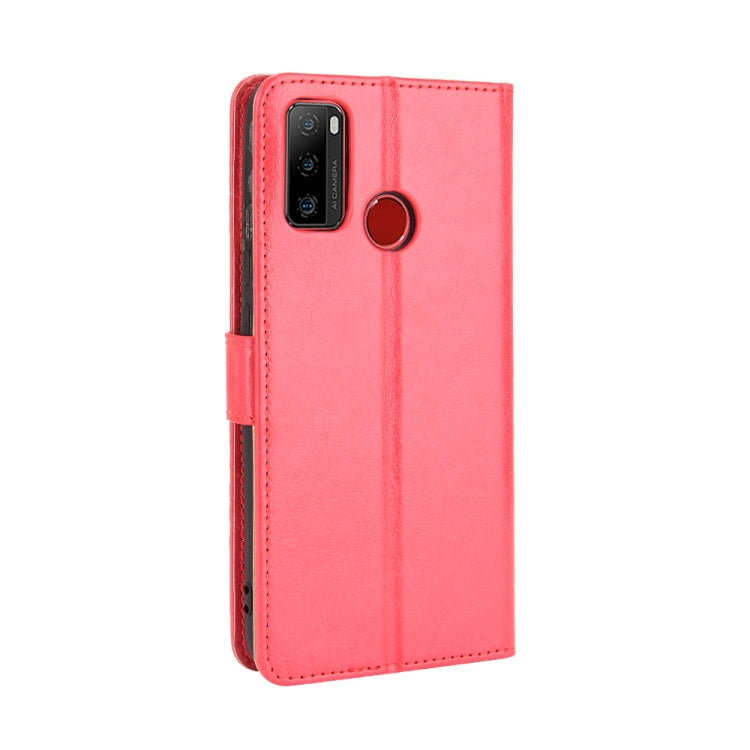 For Ulefone Note 10 Crazy Horse Texture Horizontal Flip Leather Case with Holder & Card Slots & Lanyard(Red)
