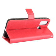 For Ulefone Note 10 Crazy Horse Texture Horizontal Flip Leather Case with Holder & Card Slots & Lanyard(Red)