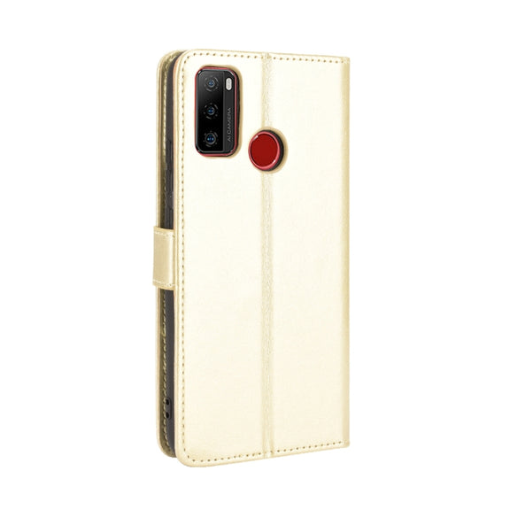 For Ulefone Note 10 Crazy Horse Texture Horizontal Flip Leather Case with Holder & Card Slots & Lanyard(Gold)