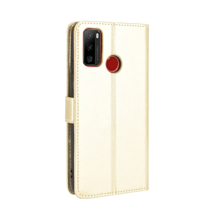 For Ulefone Note 10 Crazy Horse Texture Horizontal Flip Leather Case with Holder & Card Slots & Lanyard(Gold)