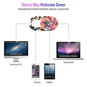 8 PCS Universal Oval Shape Design WebCam Cover Camera Cover for Desktop, Laptop, Tablet, Phones, Color Random(Flower Style)