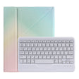 B07 Splittable Bluetooth Keyboard Leather Tablet Case with Triangle Holder & Pen Slot For iPad 9.7 2018 & 2017 / Pro 9.7 / Air 2(Gradient Rainbow) - Universal by PMC TechLife | Online Shopping South Africa | PMC TechLife