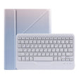 B07 Splittable Bluetooth Keyboard Leather Tablet Case with Triangle Holder & Pen Slot For iPad 9.7 2018 & 2017 / Pro 9.7 / Air 2(Gradient Purple) - Universal by PMC TechLife | Online Shopping South Africa | PMC TechLife