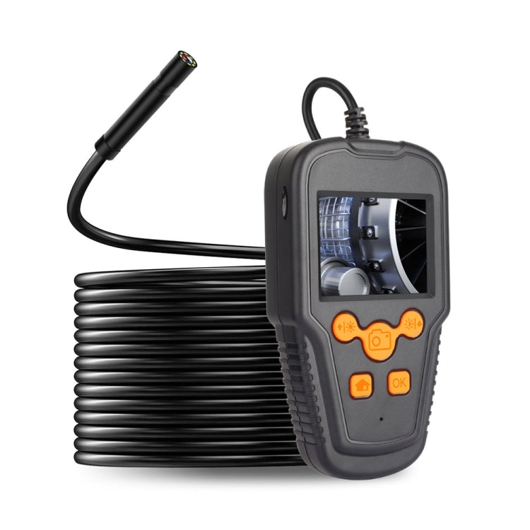 P60A 8mm 1080P 2.4 inch IPS Screen IP68 Water-resistant HD Digital Endoscope, Length:2m Hard Cable