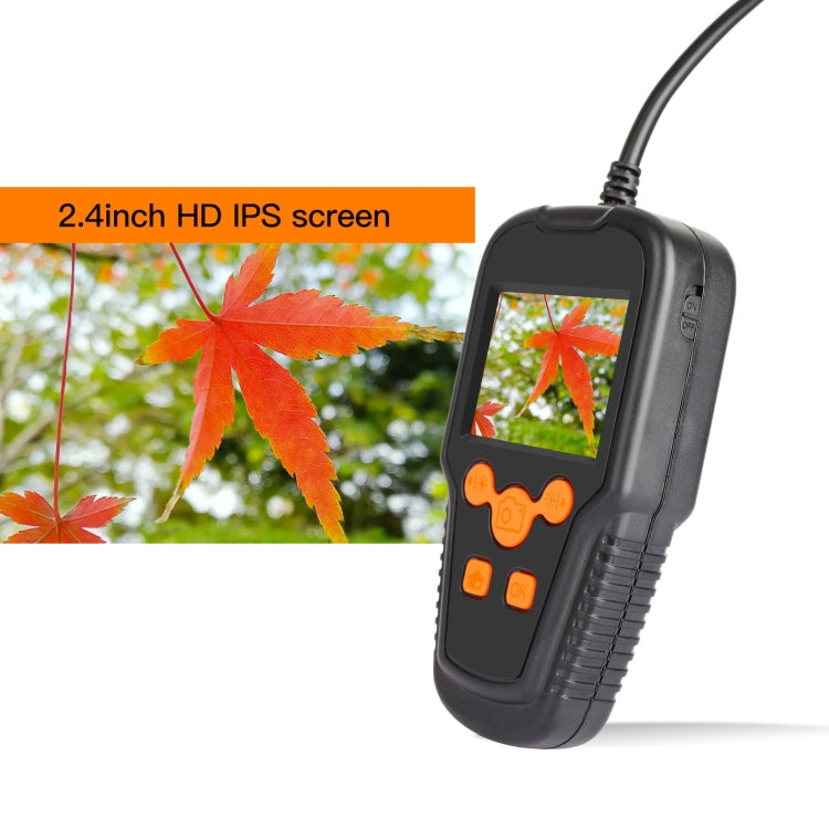 P60A 8mm 1080P 2.4 inch IPS Screen IP68 Water-resistant HD Digital Endoscope, Length:2m Hard Cable