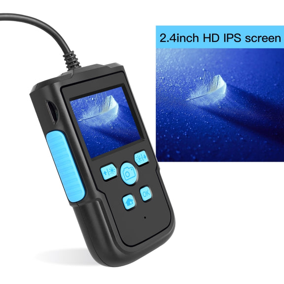 P60B 8mm 1080P 2.4 inch IPS Screen IP68 Water-resistant HD Digital Endoscope, Length:2m Hard Cable