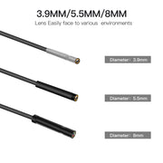 P60B 8mm 1080P 2.4 inch IPS Screen IP68 Water-resistant HD Digital Endoscope, Length:2m Hard Cable