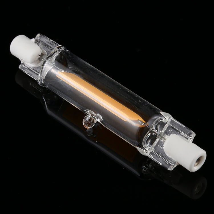 R7S 3W 350LM 78mm COB LED Bulb Glass Tube Replacement Halogen Lamp Spot Light, Warm Light