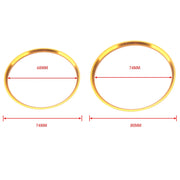 A5819-02 5 PCS Car Gold Air Conditioner Air Outlet Decorative Ring for Mercedes-Benz