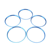 A5819-03 5 PCS Car Blue Air Conditioner Air Outlet Decorative Ring for Mercedes-Benz