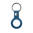 Mutural PU Leather Protective Case with Key Ring for AirTag(Dark Blue) - Other by Mutural | Online Shopping South Africa | PMc TechLife | Buy Now Pay Later Mobicred